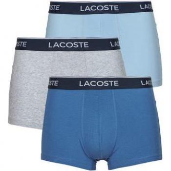 Lacoste Pack de 3 Calzoncillos Tipo Bóxer para Hombre - Plateado, Estilo Casual