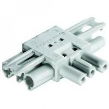 T-Splitter 3-Pin Black, Flat, 1 Input/2 Outputs