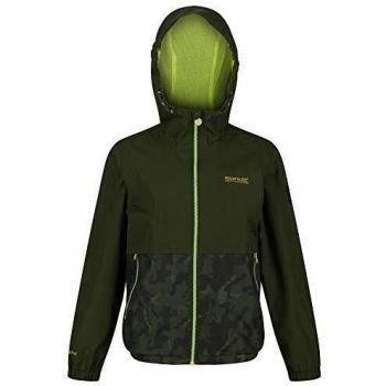 Regatta Haskel Chaqueta, Racegrn/Camo, 5 años para Niños