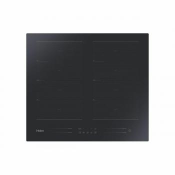 Haier Series 6 HA2MTSJ68MC, Placa de Inducción Flex, 8 Zonas de cocción, 60CM, Panel de control táctil Multislider, App hOn, 9 niveles, Temporizador, Tecnología VaryCook, 7,2KW, Cristal Negro