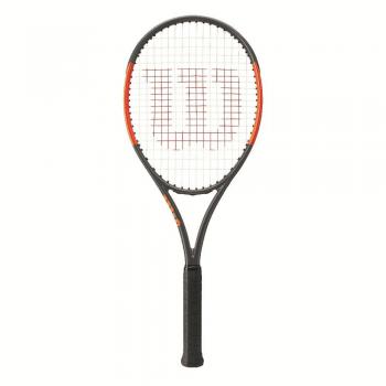 Wilson Burn 100 ULS TNS FRM W/O Raqueta de Tenis, Unisex Adulto, Negro / Naranja
