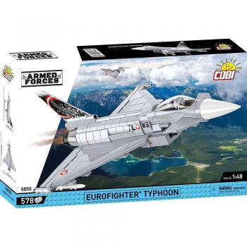 COBI Eurofighter Typhoon 5850 - Bloques de Construcción, Fuerzas Armadas, Escala 1:48, A partir de 8 años