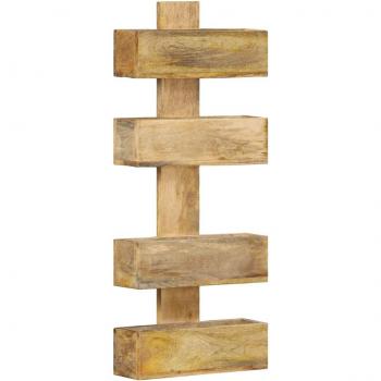 vidaXL Magazine Wall Rack 30x11x72 cm Solid Mango Wood