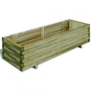 vidaXL Arriate Rectangular Madera de Pino Impregnada 120x40x30 cm Macetero