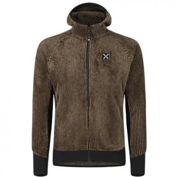 Montura Remix Dark Brown/Black Hooded Fleece Hiking Jacket - S