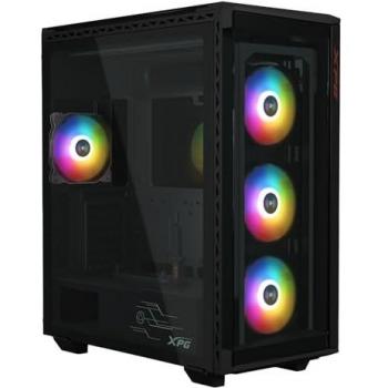 Gabinete Gamer ADATA XPG BATTLECRUISER II Mid-Tower E-ATX, 4 Ventiladores ARGB de 120mm, Cristal Templado Negro