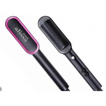 Cepillo Alisador Eléctrico Profesional My Hair Alissa Brush Negro Rosa 2022 Ref. 09004001