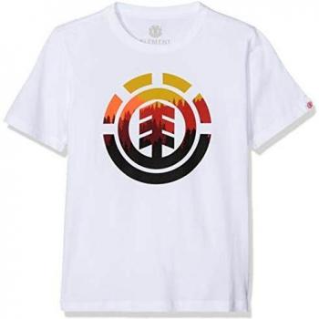 Element Glimpse Icon SS Boy tee Shirt, Niños, Optic White, 2