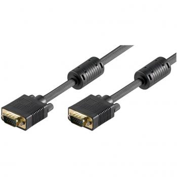 Cable VGA 5m con Ferrita y Conector Macho-Macho