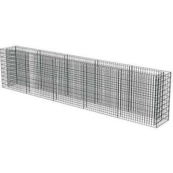 vidaXL Arriate de Gaviones Acero 450x50x100cm Florero Patio Flores Plantas
