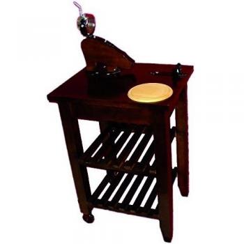 Walter 3322 - Mesa jamonera, color nogal