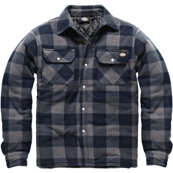 DICSH5000-B-M - Dickies Portland Shirt Blue/Grey Medium