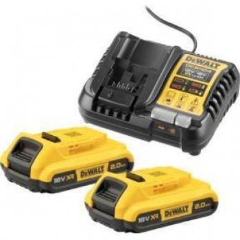 Kit Cargador y 2 Baterías XR 18V Li-Ion 2Ah - DCB1104D2-QW