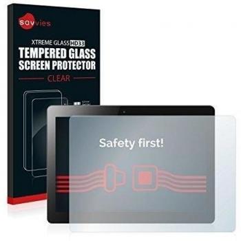 savvies Protector Cristal Templado Compatible con Lenovo MIIX 300 10 Protector Pantalla Vidrio, Protección 9H, Pelicula Anti-Huellas