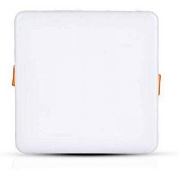 Panel LED Cuadrado Empotrable Sin Marco 24W Luz Cálida 3000K Ajustable de 75mm a 200mm