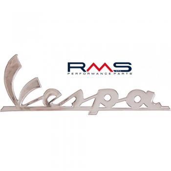 Escudo, Inscripción «Vespa» para Vespa Sprint, Super, Rally, 2 Pines, 120 X 35 Mm, Separación Entre Agujeros, 100 Mm