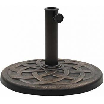 Bronze Round Umbrella Base 11 kg Polyresin