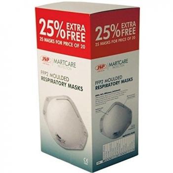 Martcare Moulded Mask FFP2 Unvalved Ref BED120-001-V00 - Pack 20