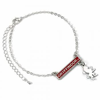 Pulsera Oficial Harry Potter Gryffindor Barra - Joyería de Zinc para Hombre y Mujer