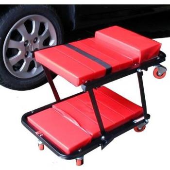 Tablero de montaje y rodillo 2 en 1 con asiento acolchado
