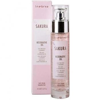 INEBRYA Aceite restaurador de Sakura-50ML, Multicolor, 50 ml