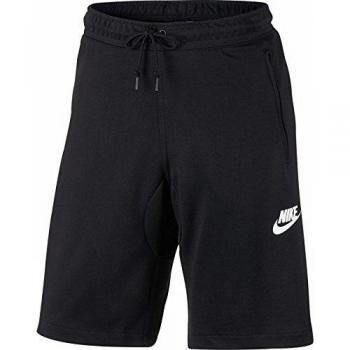 Nike M Nsw Av15 Short Flc Pantalón Corto, Hombre, Negro / Blanco, XL