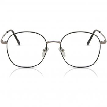 Gafas Anti-Azules Oval Montura Completa Metálica Negras Armazones para Hombre - SmartBuy Collection