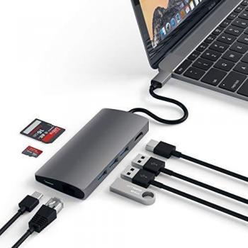 Satechi Adaptador Multi-Puertos V2 de Aluminio – 4K HDMI