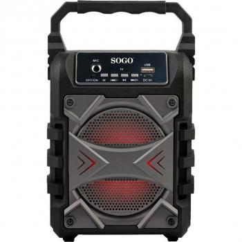 Altavoz portátil Bluetooth Sogo Mini - Gris, compacto y ligero