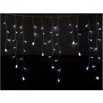 Deco Navidad Cort.180 Luces Led Fijas Estrella Blanco