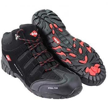 Lee Cooper S1P Boot - Calzado de protección, color negro, talla 42 EU