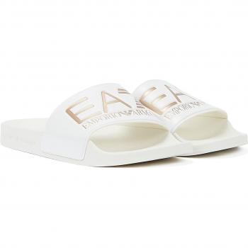 Chanclas EA7 Emporio Armani Seaworld Blancas para Mujer, Modelo XCP001, Talla 37