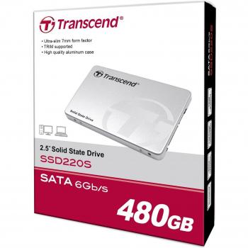 Transcend SSD220S 2.5 480GB Serial ATA III 3D NAND Solid State Disk