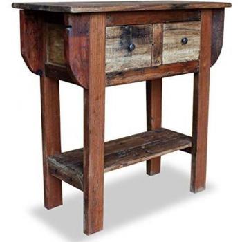 Console Table Solid Reclaimed Wood 80x35x80 cm vidaXL