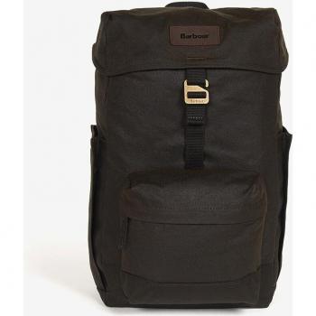 Barbour Essential Unisex Wax Backpack - Olive - One Size