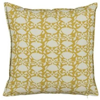 Cojín Decorativo de Algodón Beige Mostaza Lavable 50 x 50 cm - Originalidad para Tu Hogar