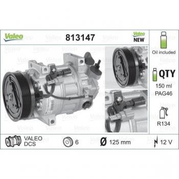 Compresor de aire acondicionado VALEO 813147