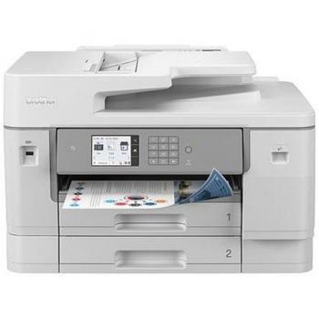 Impresora Multifunción Brother MFC-J5955DW, impresión a color, escaneo, copiado y envío de fax, tecnología de inyección de tinta, velocidad de impresión hasta 24 ppm en negro y 22 ppm en color,