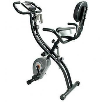 ATIVAFIT Foldable Exercise Bike 8 Resistance Levels F-Bike with Heart Rate Sensor+Phone Holder