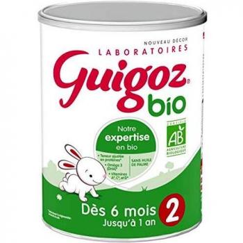 Leche Ecológica Guigoz 2ª Edad 800g - Lácteo en Polvo para Bebés de 6 a 12 Meses con Proceso Exclusivo OptiPro