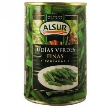 Judías Verdes Finas Cortadas En Trozos Medianos Alsur Lata 780 G Primera