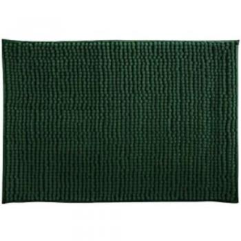 Alfombra de Baño Chenille Suave y Absorbente MSV Verde Oscuro 40 x 60 cm
