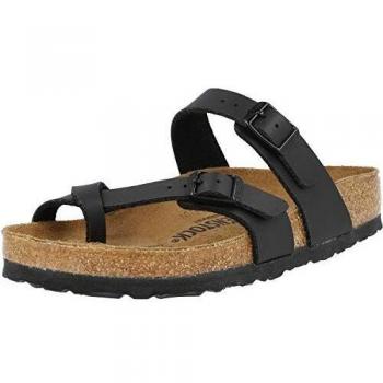 Birkenstock Mayari Birko Flor Women's Sandals - Black - UK4.5 EU37 US6/6.5 Regular, Female