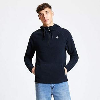Dare2b Forgo-Forro Polar con Estructura Reticular con Capucha, Media Cremallera Y Bolsillo Delantero Tipo Canguro Fleece, Hombre, Outer Space Blue, S