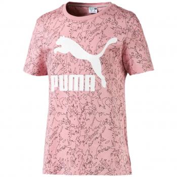 Puma Classics Graphics tee Camiseta, Niñas, Bridal Rose-AOP, 140