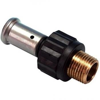 Racor a presión Henco recto macho PVDF Ø40 x 1 1/4 - 17PK-4007