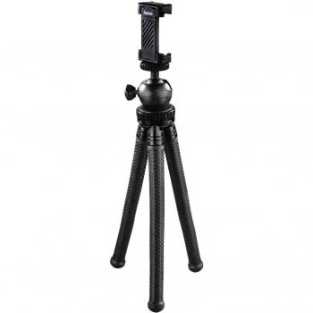 Trípode FlexPro 3 en 1 para Smartphone, GoPro y cámaras fotográficas, 27 cm, negro