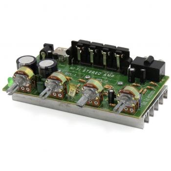 Sourcingmap 12V- 15Vdc Moto Placa de Amplificador de Estéreo Hi-Fi Audio 4 Canal