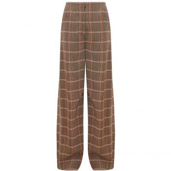 Lardini Elegant Brown Viscose Trousers for Women - Size S