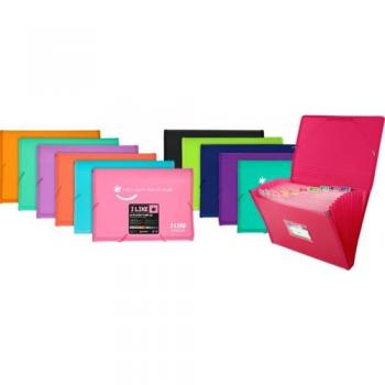 Carpeta fuelle negro con gomas y separadores Like2